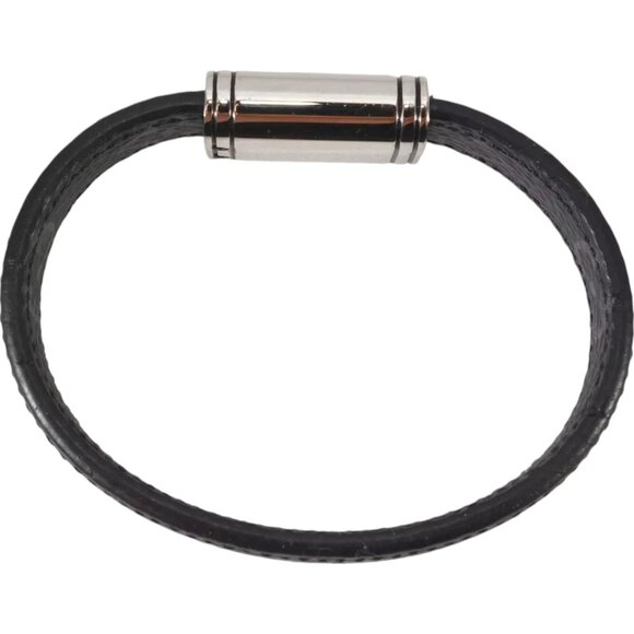 633356AO (S6) Louis Vuitton Bracelet Clip It Black Monogram Eclipse - Picture 8 of 12